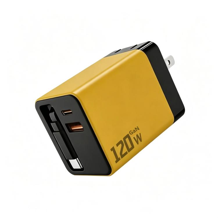 Cargador de pared GaN de 120 W con cable USB...
