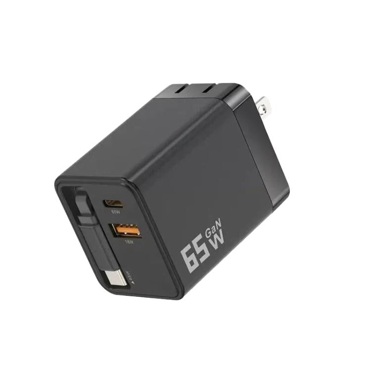 Cargador de pared GaN de 65 W con cable USB-...