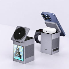 6-in-1 Magnetic Wireless Charger with Bluetooth Speaker