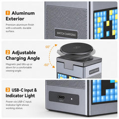 6-in-1 Magnetic Wireless Charger with Bluetooth Speaker
