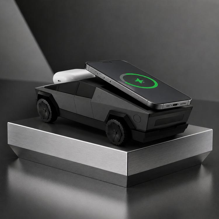 Cybertruck Shaped 3-in-1 Magnetic Wireless Charging Station