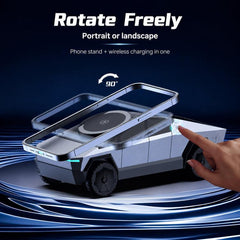 Cybertruck Shaped 3-in-1 Magnetic Wireless Charging Station
