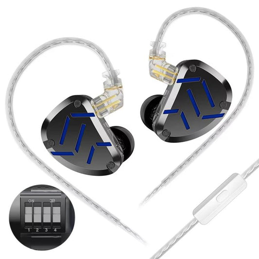 KZ-ZAT 1.2m Wired In-Ear Earhones With 1 Dyn...