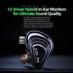 Auriculares con cable KZ ZSX PRO con control...