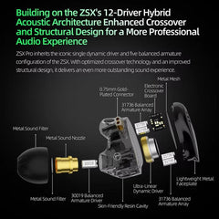 Auriculares con cable KZ ZSX PRO con control...