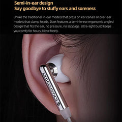 Auriculares con cable KZ-Duet de cuatro núcl...
