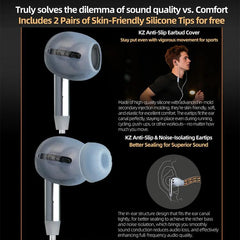 Auriculares con cable KZ-Duet de cuatro núcl...