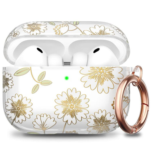 AhaStyle WE40 Clear Floral Case Hard TPU Pro...