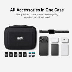 BUBM DRS Juego de 3 piezas de organizadores electrónicos y bolsas para cables de viaje