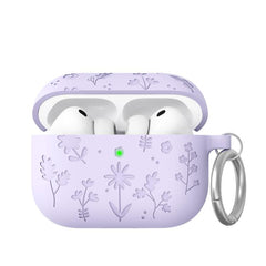 Funda de silicona floral AhaStyle WG186 para AirPods Pro 3