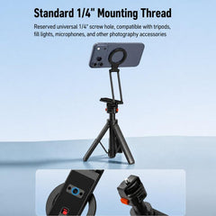 Flymile Magnetic Mobile Phone Tripod Folding Extendable Clip
