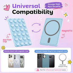 AhaStyle WG221 Magnetic Silicone Suction Cup Phone Mount