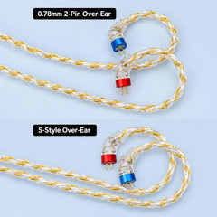 CVJ HBK-08 Silver Plated 300 Cores 1.2m IEM ...
