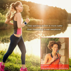 Altavoz de reloj de música deportivo Bluetooth estéreo inteligente B90
