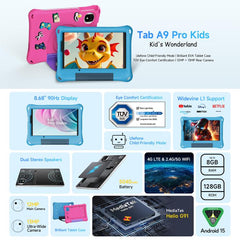 Ulefone Tab A9 Pro Kids 8.68 pulgadas 4GB+128GB Android 15