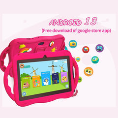 Tableta infantil BDF de 7 pulgadas con WiFi,...