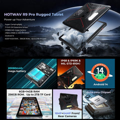 Tableta resistente HOTWAV Tab R9 Pro IP68/IP...