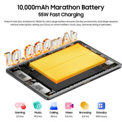 Tablet PC Blackview MEGA 12 de 12,2 pulgadas, 12 GB + 256 GB, Android 16