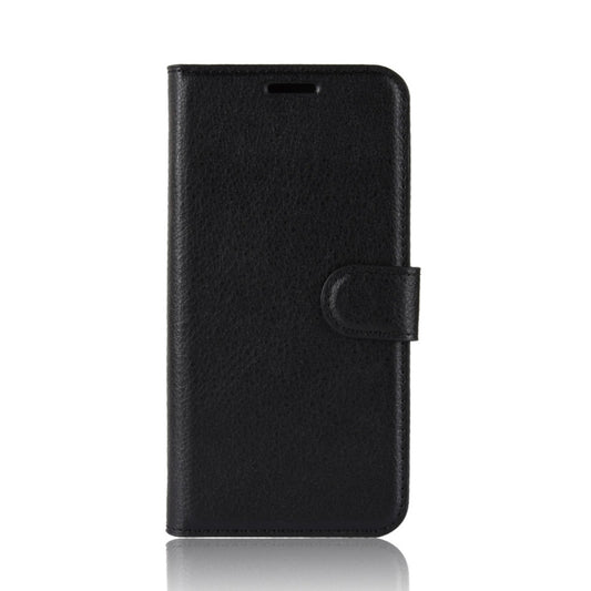 Estuche de cuero con tapa horizontal con tex...