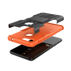Estuche a prueba de golpes PC + TPU con patr...