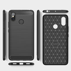 Funda de TPU a prueba de golpes de fibra de ...