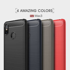 Funda de TPU a prueba de golpes de fibra de ...