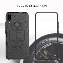Funda TPU+PC con textura de neumático para Redmi Note 7