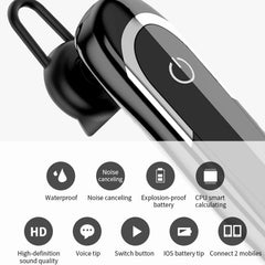 Moloke D5 Tipo de oreja colgante Auricular Bluetooth de negocios