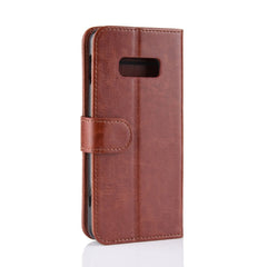 Funda de cuero con tapa horizontal de textur...
